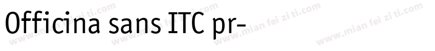 Officina sans ITC pr字体转换